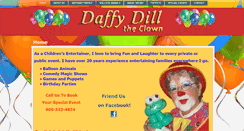 Desktop Screenshot of daffydilltheclown.com